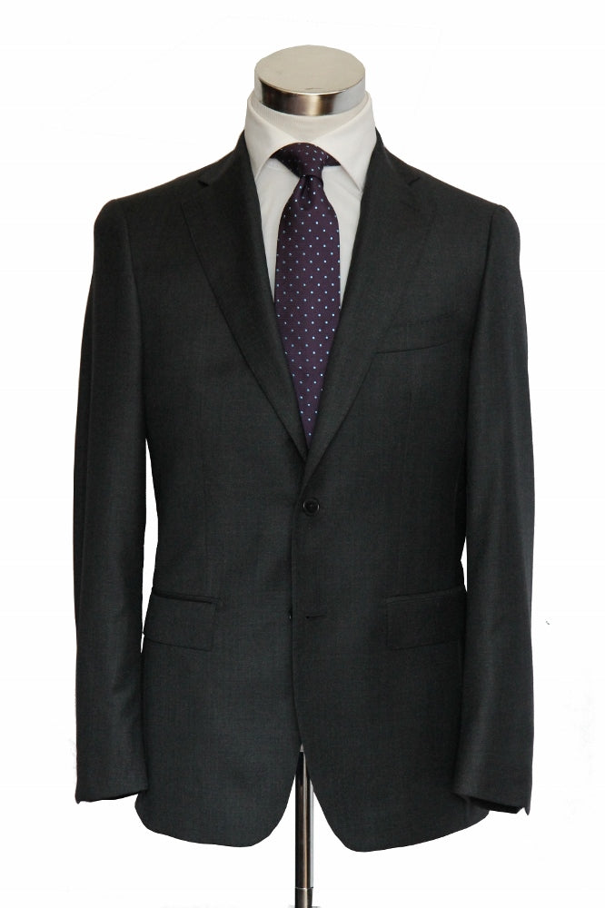 Benjamin Sartorial Suit Charcoal Grey Full canvas Caruso 2-button super 110's wool VBC