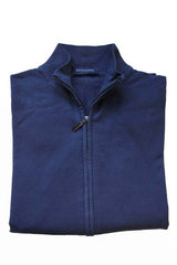 Benjamin Sweater: Blue Full Zip