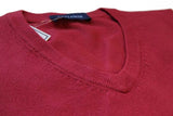 Benjamin Sweater: Red V-Neck