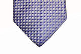 Benjamin Tie, Light blue woven pattern, silk