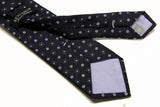Benjamin Tie, Navy with bottle green woven pattern, silk