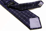 Benjamin Tie, Blue woven pattern, silk
