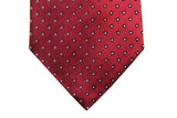 Benjamin Tie, Red with bullseye dot, silk