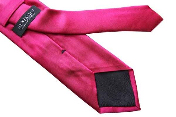 Benjamin Tie, Solid fuchsia,  silk