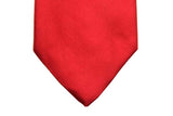 Benjamin Tie, Solid red,  silk