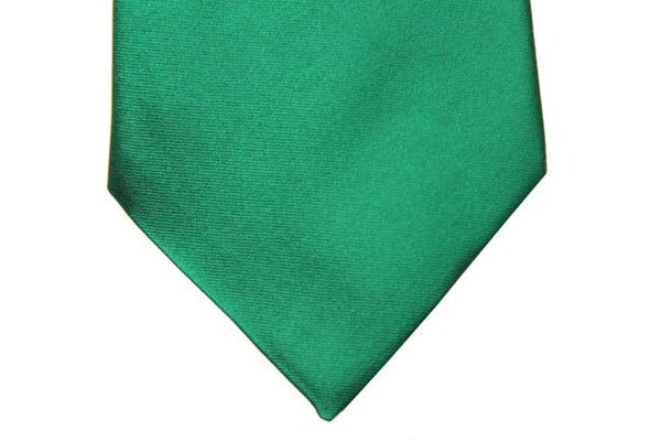 Benjamin Tie, Solid kelly green, silk