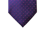 Benjamin Tie, Purple with magenta polkadots, silk