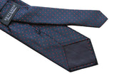 Benjamin Tie, Navy blue with red polkadots, silk