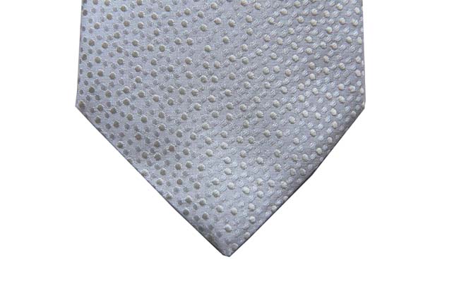 Benjamin Tie, Cream with tonal dots,  silk