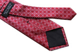 Benjamin Tie, Red link pattern,  silk