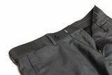 Benjamin Trousers Dark Charcoal Grey, Flat front Super 110's wool VBC