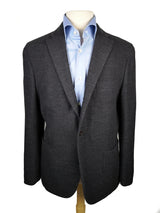 Final Sale Boglioli Sport Coat: 43/44R, Grey weave 3-button Wool blend
