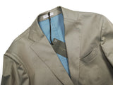 Boglioli Suit 43/44R, Sage-beige 3-button Cotton/Elastane Solaro
