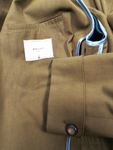 Boglioli Coat 40R Greenish Khaki Coat Wool/Viscose