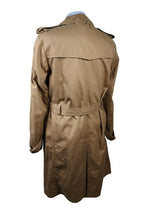 Boglioli Trench Coat 38R Tan Double Breasted Cotton/Cashmere