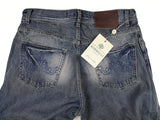 Borrelli Jeans 34: Faded blue 5 pocket cotton denim - Luxury Vintage