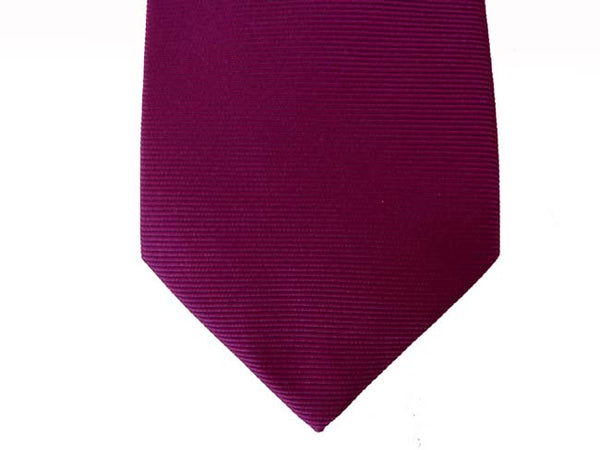 Borrelli Tie: Dark magenta, pure silk