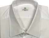 Borrelli Shirt 16: White point collar cotton French Cuff - slight damage