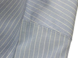 Borrelli Shirt 15.75 Blue with White Stripes Cotton French Cuffs