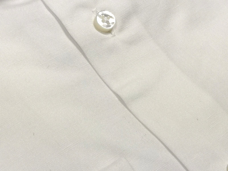 Borrelli Shirt 17.5 White Cotton/Linen
