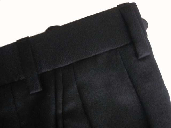 Brioni Trousers: 26 SALE!, Black, pleated front, superfine doeskin wool