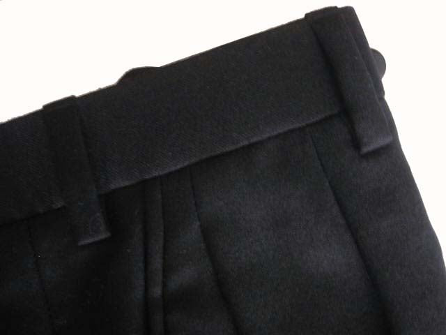 Brioni Trousers: 28 SALE!, Black, pleated front, superfine doeskin wool
