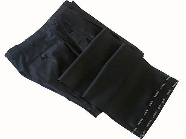 Brioni Trousers: 28 SALE!, Black, pleated front, superfine wool