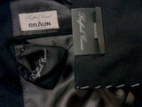 Caruso Suit: 42L, Dark charcoal, Rolling 3 button, super 120s Barberis wool