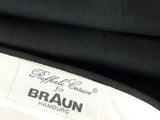 Caruso Suit: 42L, Dark charcoal, Rolling 3 button, super 120s Barberis wool