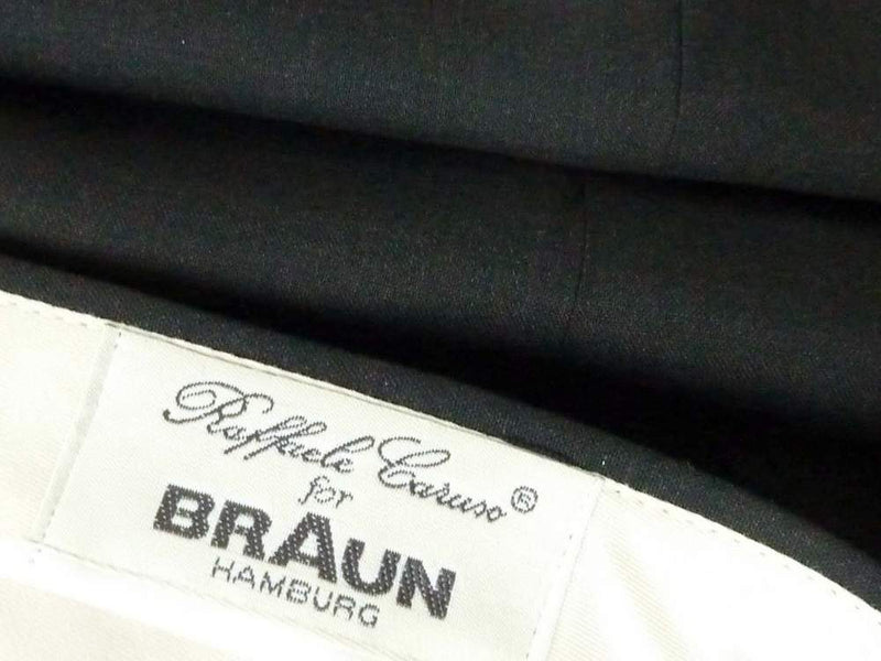 Caruso Suit: 42L, Dark charcoal, Rolling 3 button, super 120s Barberis wool
