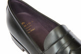 Carmina Shoes Penny loafer, black box calf leather, Pina last