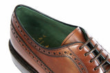 FINAL SALE Carmina Shoes Oxford brogue, brown vegano leather, Detroit last