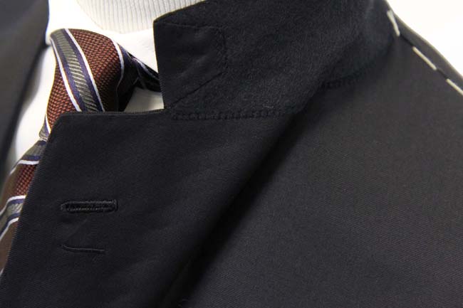 Castangia Sport Coat: 36R, Navy blue, 3-button, 130's wool