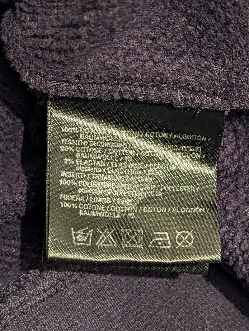 Corneliani XL/56 Navy Zip Hoodie Cotton/Technical Sweatshirt