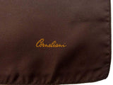 Corneliani Pochette: Dark brown, pure silk