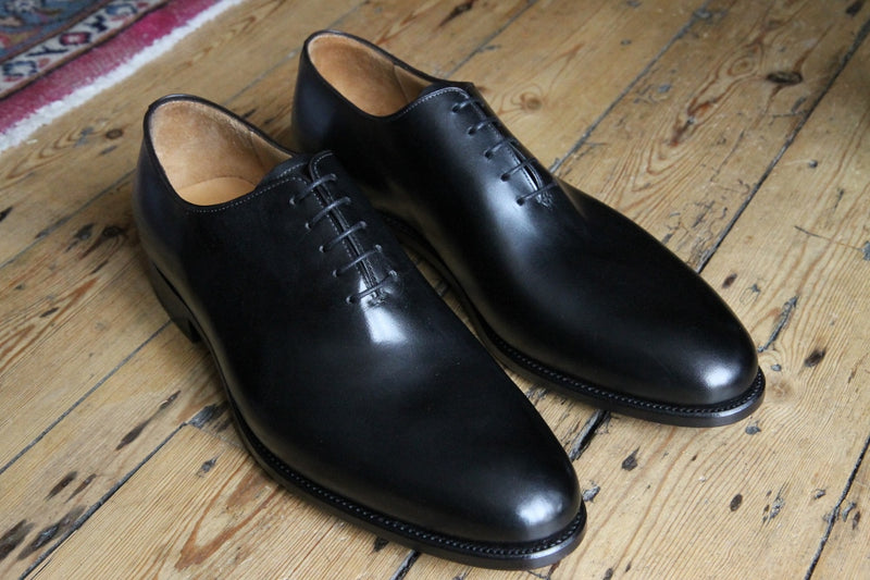 Carlos Santos Shoes Wholecut oxford, black leather, Z397 last