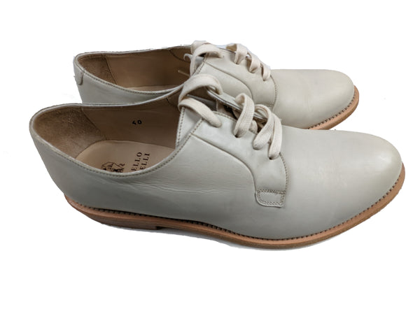 Brunello Cucinelli Oxfords US 7 / EU 40 Bone Derby