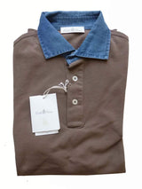 Della Ciana Polo Shirt X-Small Cocoa brown Cotton pique
