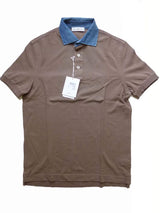 Della Ciana Polo Shirt X-Small Cocoa brown Cotton pique