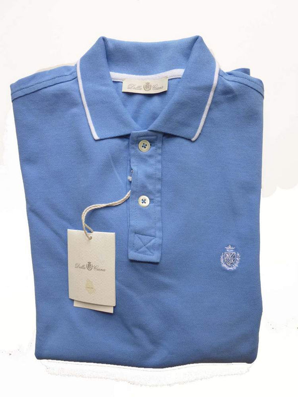 Della Ciana Polo Shirt X-Small Sky blue Cotton pique