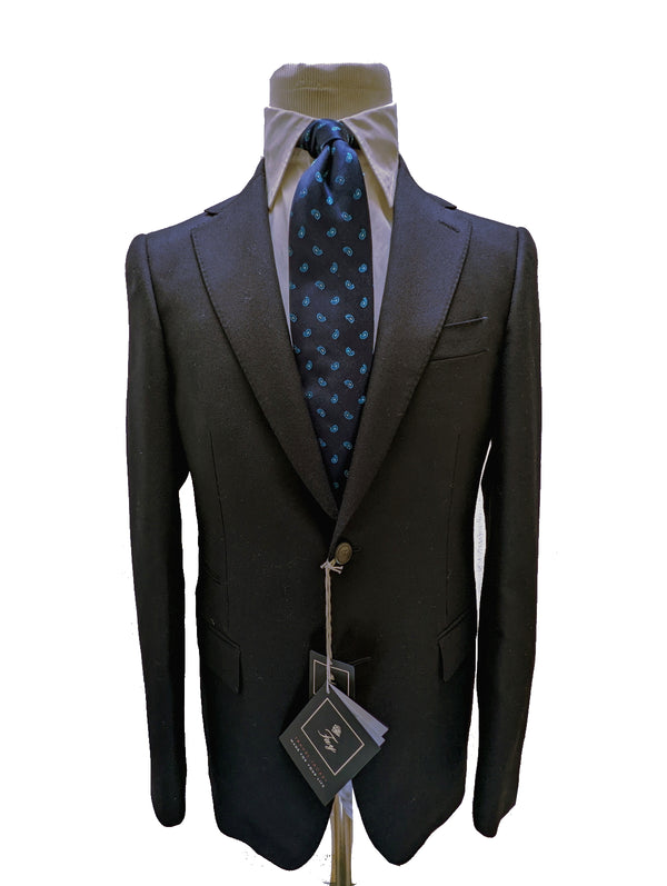 Fay Suit 38R Navy 2-button Traveler Wool