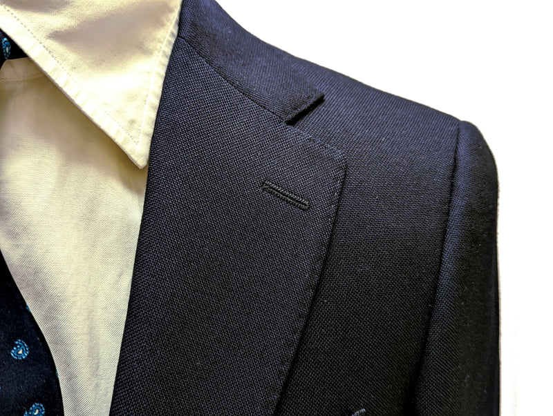 Fay Suit 38R Navy 2-button Traveler Wool