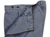 Gio Zubon by LBM 1911 Trousers 35/36, Washed blue Pleated front Slim fit Cotton/Elastane