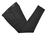 Gio Zubon by LBM 1911 Trousers 35/36, Grey check Pleated front Slim fit Cotton/Elastane