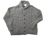 Hackett Sweater X-Large Grey Shawl Collar Cardigan Lambswool/Angora