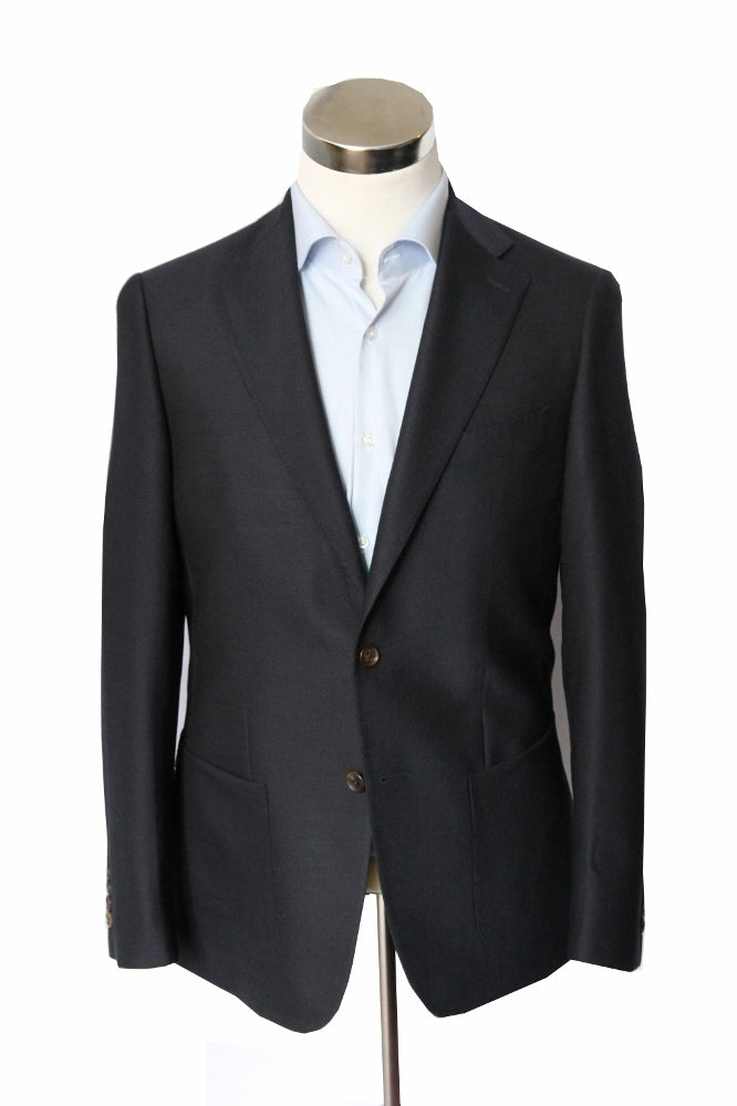Benjamin Reda Sport Coat Wimbledon Blazer Dark navy 2-button wool hopsack