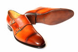 Carlos Santos Shoes Double monk-strap, brown leather, Z234R2S last