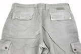 Incotex Trousers: 34, Gray cargo pocket flat front cotton corduroy