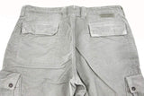 Incotex Trousers: 36, Gray cargo pockets flat front cotton corduroy