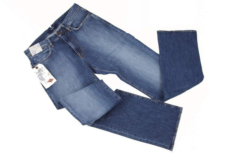 Incotex Jeans: 42, Medium faded blue, 5-pocket, cotton/elastane